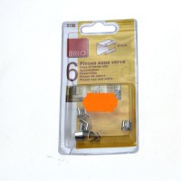 Pinces pour sous-verre en acier nickelé 8mm